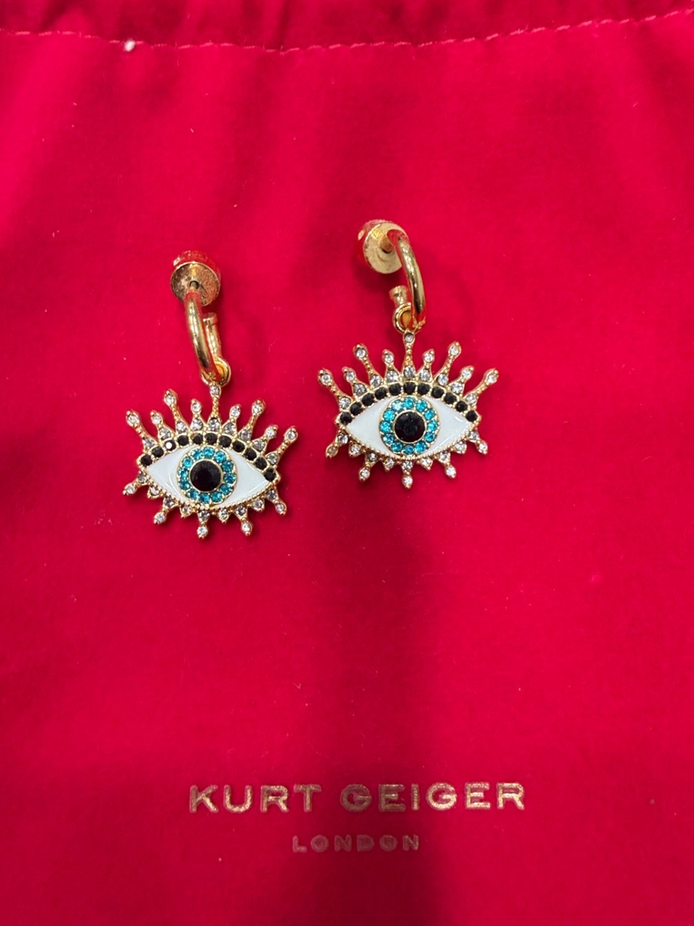Kurt Geiger London Evil Eye Drop Earrings